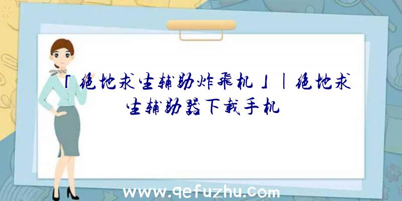 「绝地求生辅助炸飞机」|绝地求生辅助器下载手机